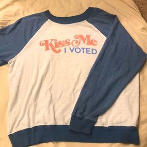 Wildfox “Kiss Me I Voted” Pullover